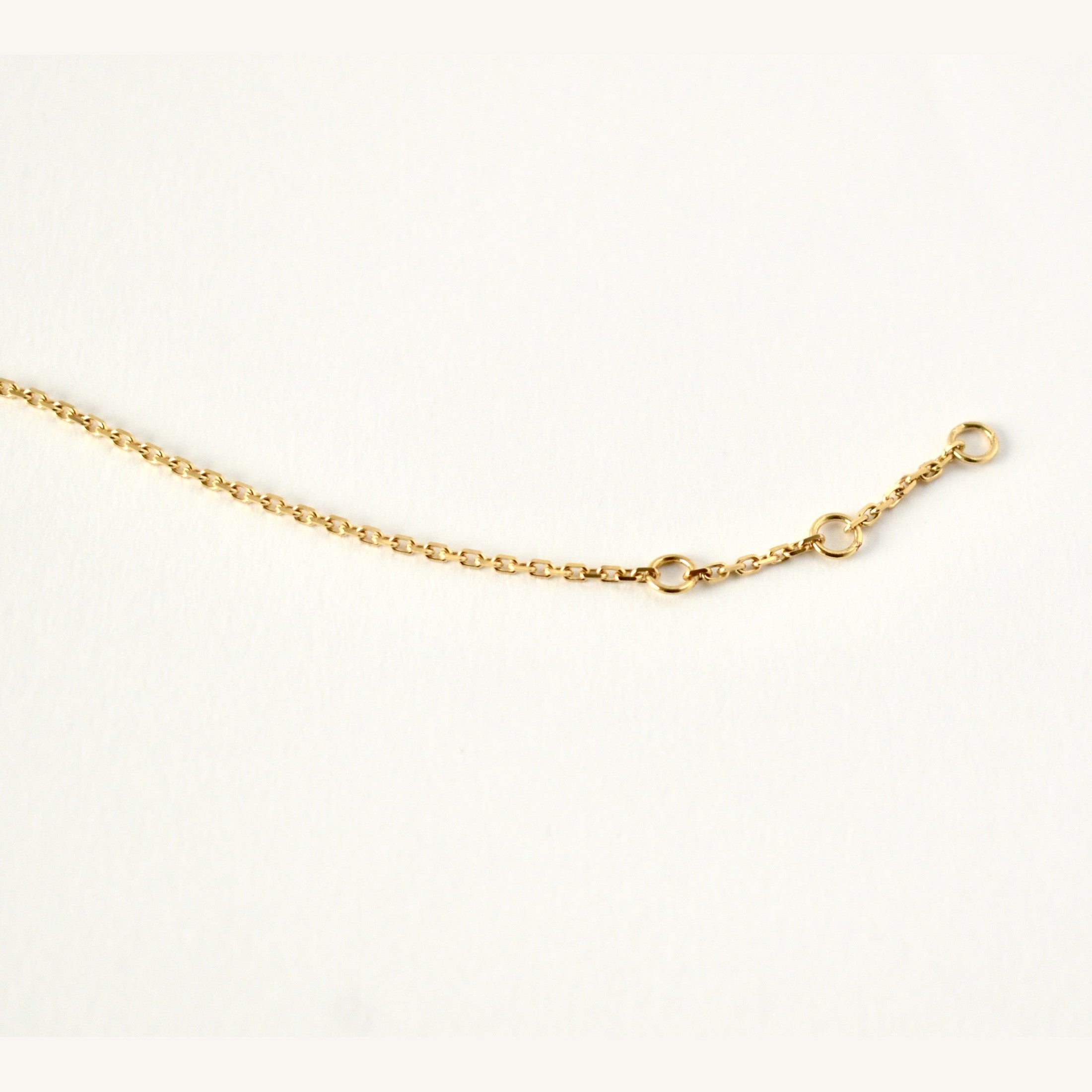 18ct Solid Gold Diamond Cut Chain Children's Bracelet