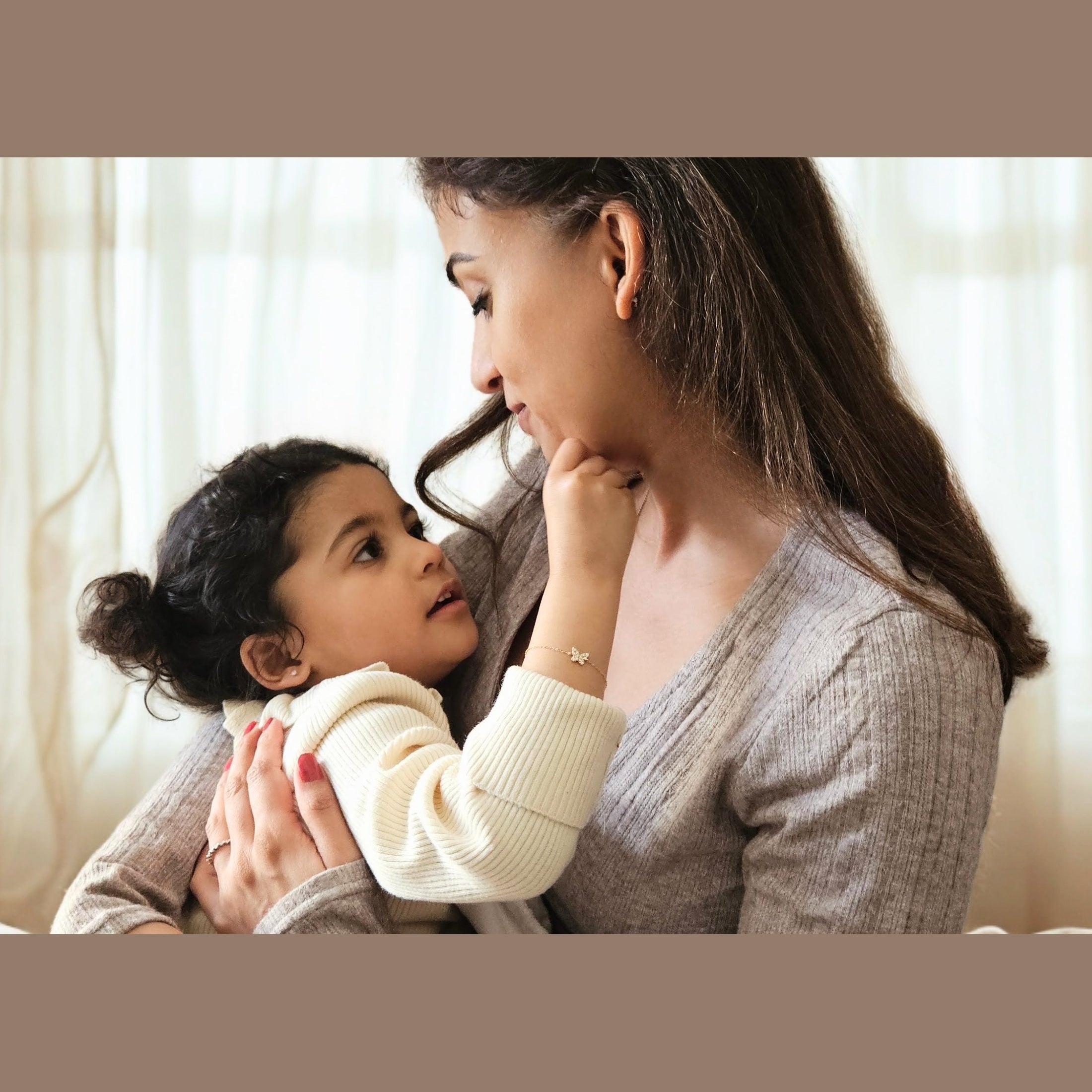 14ct Solid Gold & Diamond Butterfly Bracelet