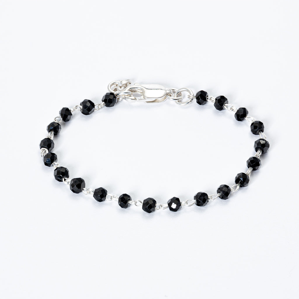 Sterling Silver & Black Onyx Nazariya Baby Bracelet