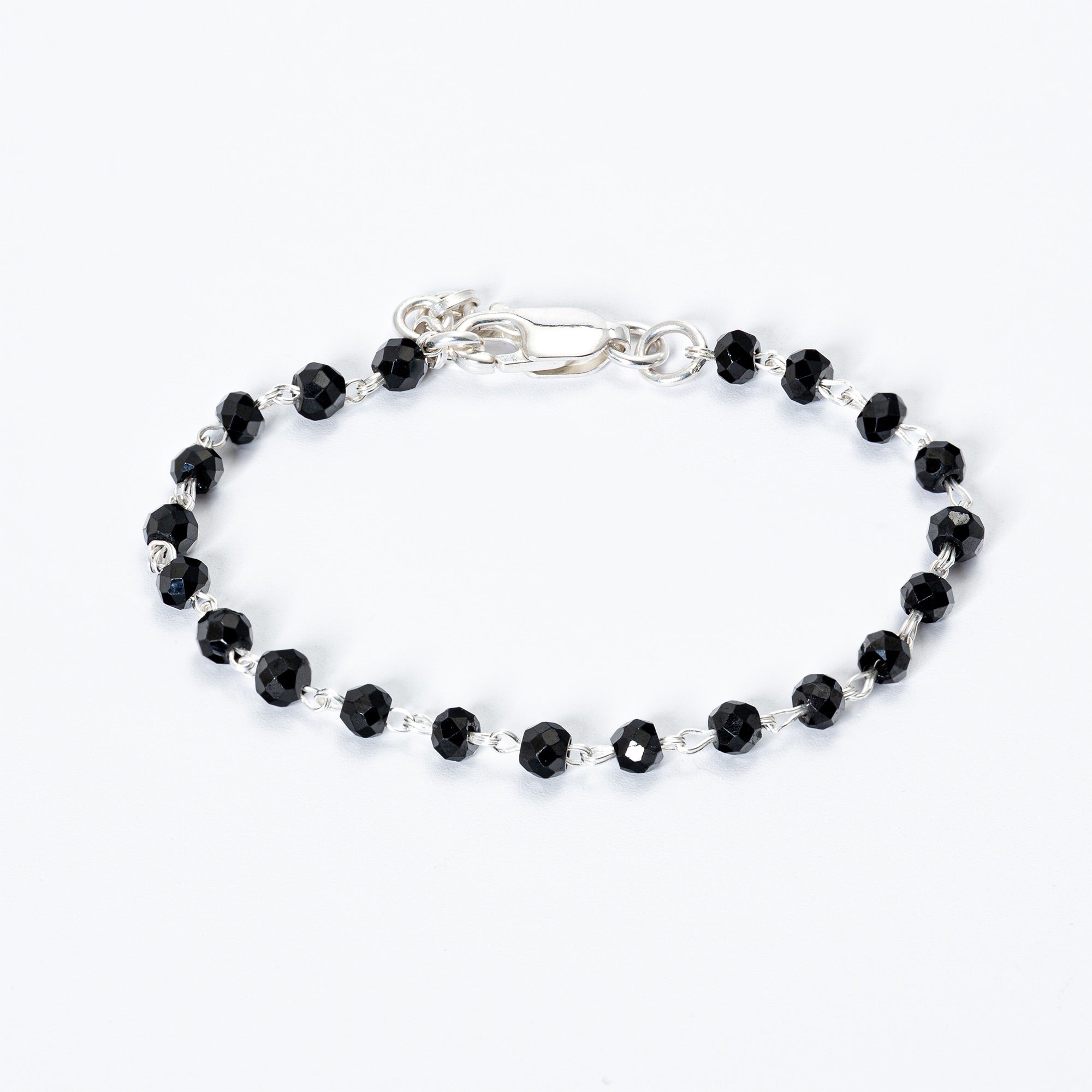 Sterling Silver & Black Onyx Nazariya Baby Bracelet