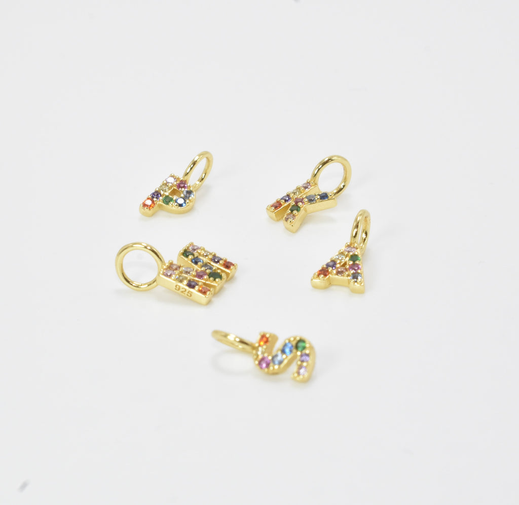 Additional Rainbow Initial Pendant