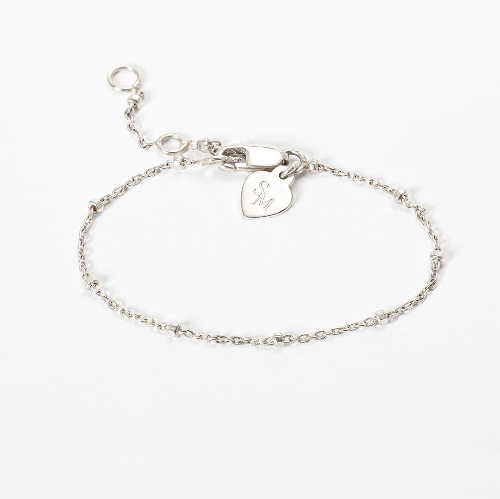 Sterling Silver Satellite Chain Children's Bracelet